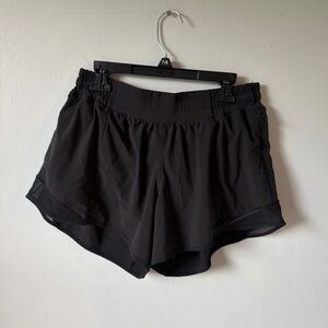 Lululemon Hotty Totty 4" Black Running Shorts